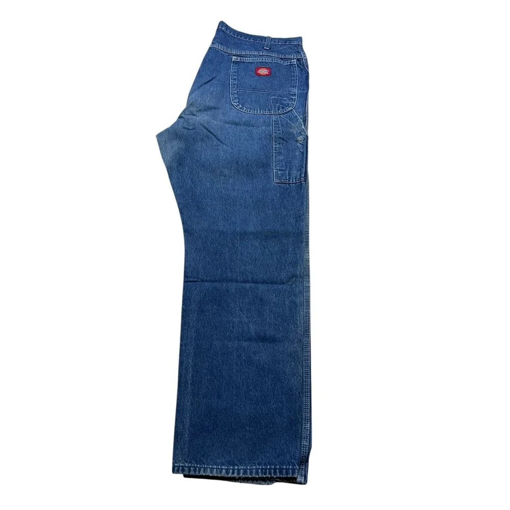 Dickies Carpenter Jeans‎ Mens 40x30 Blue Vintage 80s Workwear Distressed Denim